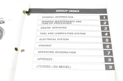 OEM Suzuki 99500-42031-01E Service Manual LT230S 1985-88