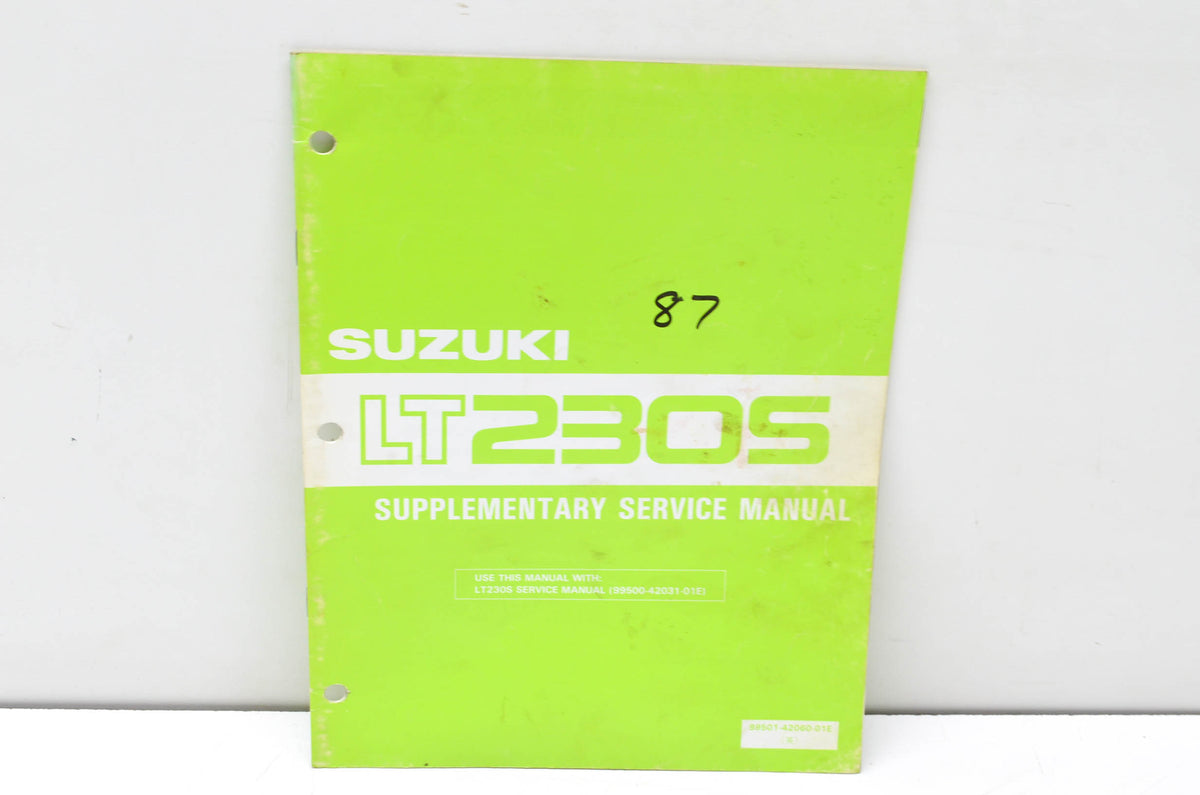 OEM Suzuki 99501-42060-01E LT230S Supplementary Service Manual