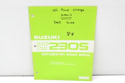 OEM Suzuki LT230S Supplementary Service Manual