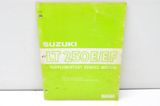 OEM Suzuki 99501-42030-01E LT250E/EF Supplementary Service Manual