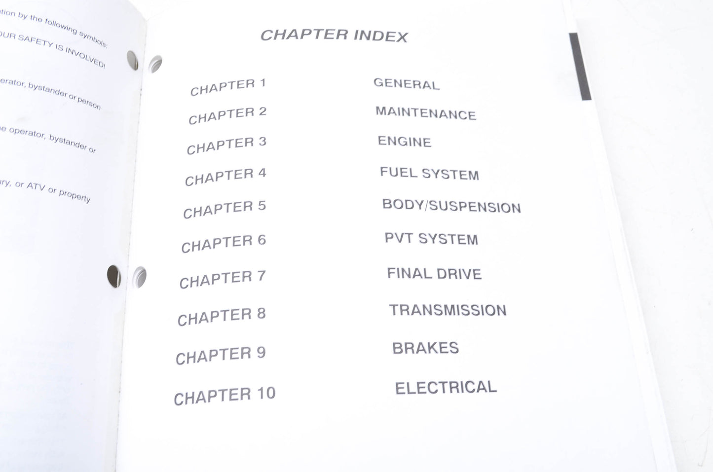 OEM Polaris 9917206 Service Manual 02 Trail Blazer