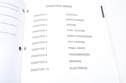 OEM Polaris 9917206 Service Manual 02 Trail Blazer