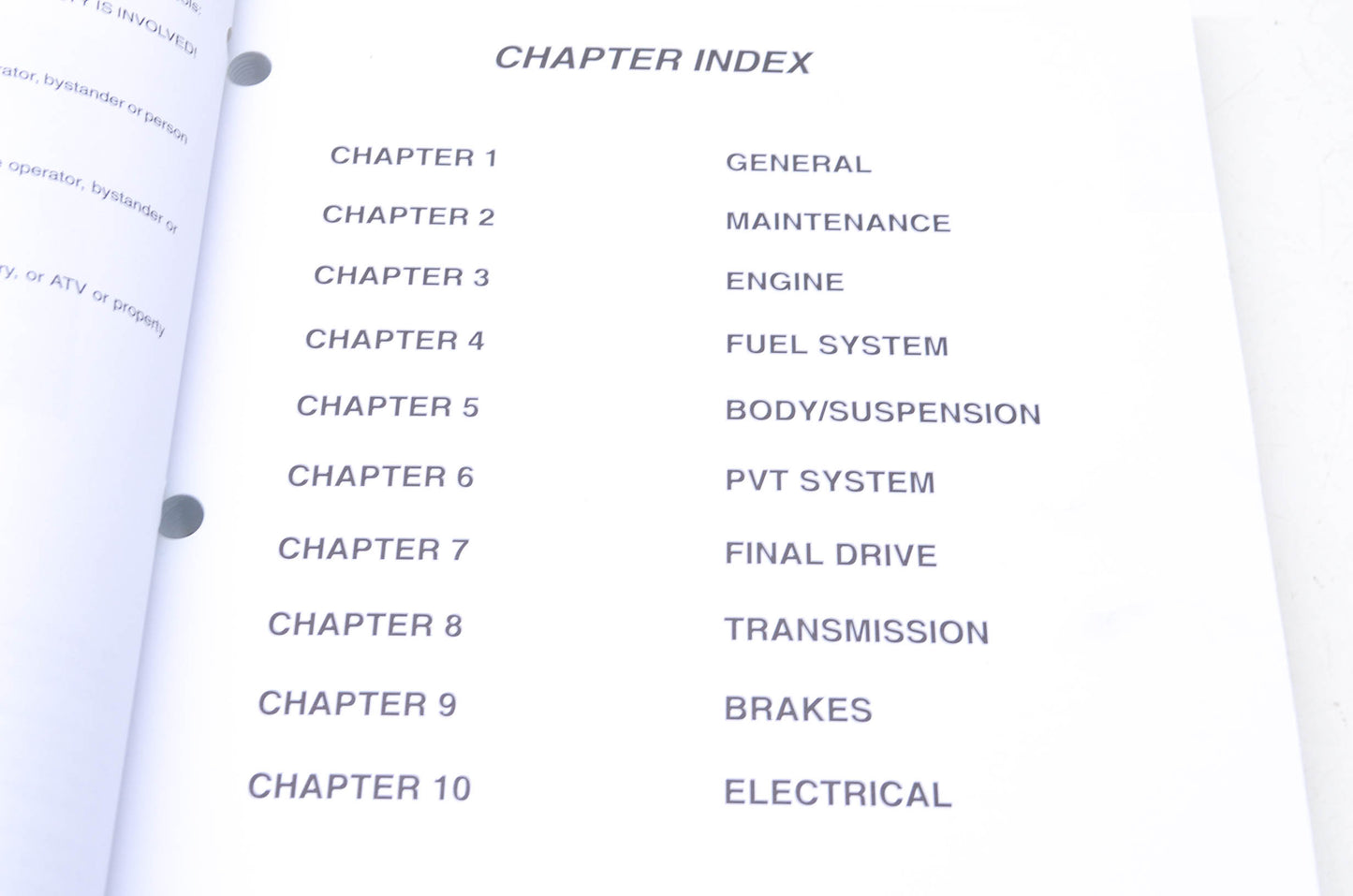 OEM Polaris 9918060 Service Manual 03 Scrambler 500 4X4