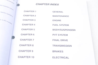 OEM Polaris 9918060 Service Manual 03 Scrambler 500 4X4