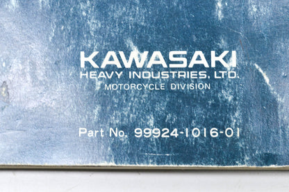 OEM Kawasaki 99924-1016-01 Service Manual KZ1000E