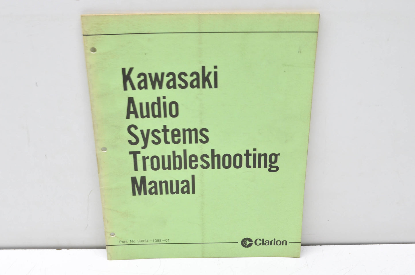 Clarion 99924-1088-01 Kawasaki Audio Systems Troubleshooting Manual