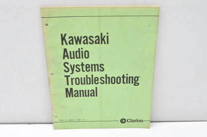 Clarion 99924-1088-01 Kawasaki Audio Systems Troubleshooting Manual