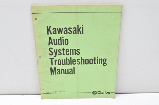 Clarion 99924-1088-01 Kawasaki Audio Systems Troubleshooting Manual
