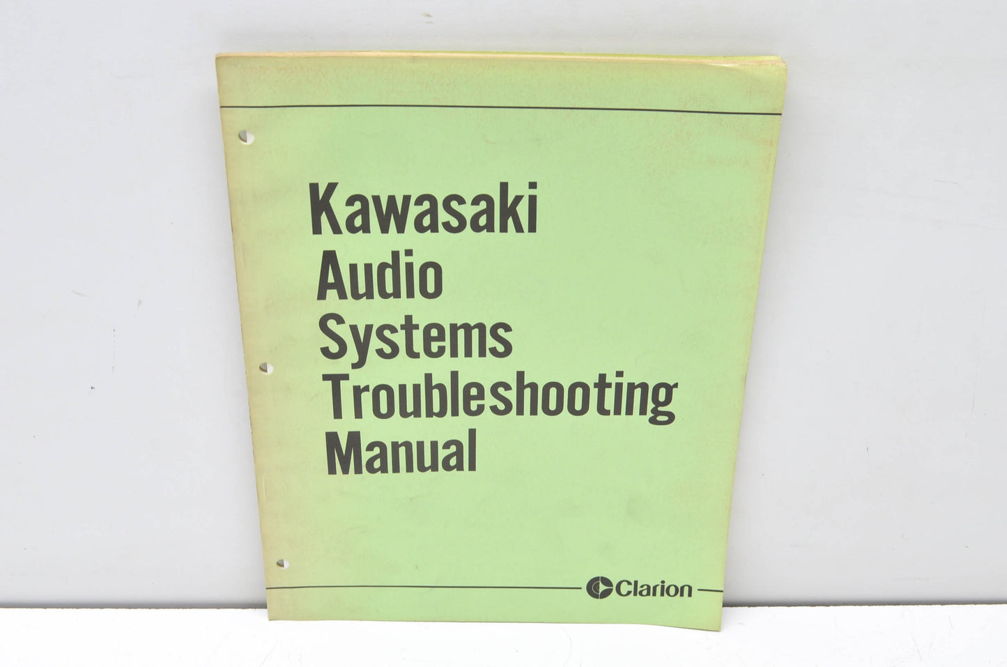 Clarion 99963-0059-01 Kawasaki Audio Systems Troubleshooting Manual