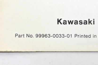 OEM Kawasaki 99963-0033-01 Service Manual REV KZ1000C3