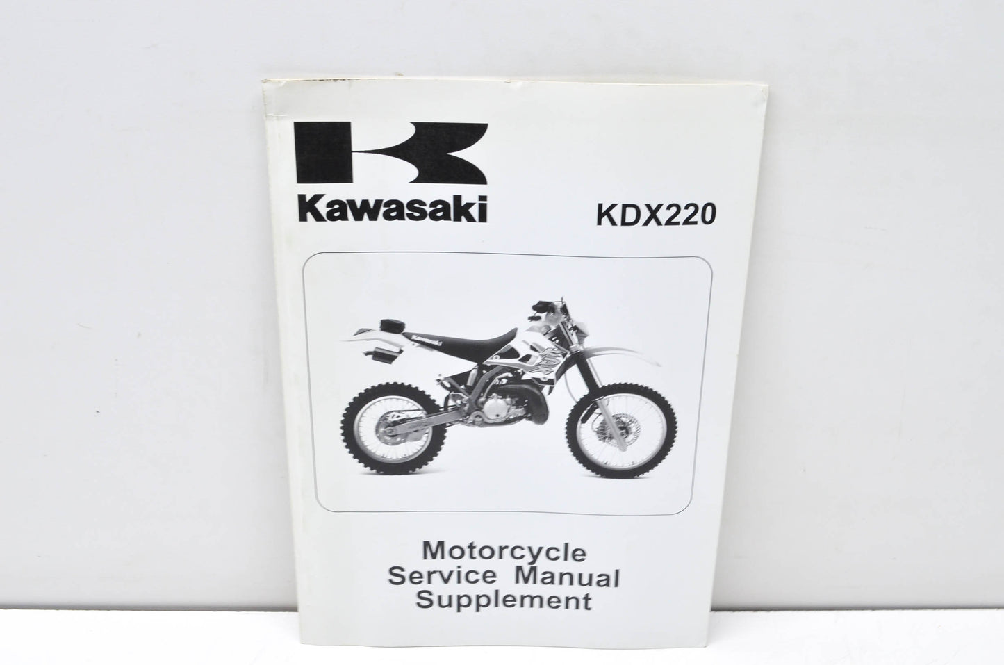 OEM Kawasaki 99924-1204-57 Service Manual Supplement KDX220A NOS
