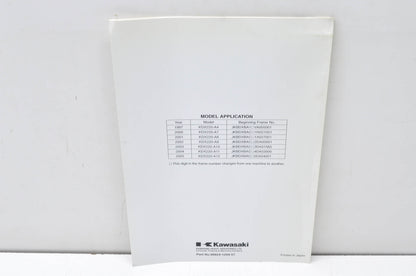 OEM Kawasaki 99924-1204-57 Service Manual Supplement KDX220A NOS