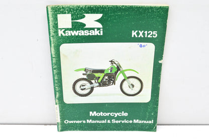 OEM Kawasaki 99920-1089-02 Owner's & Service Manual KX125A6