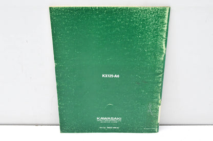 OEM Kawasaki 99920-1089-02 Owner's & Service Manual KX125A6