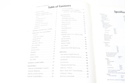 OEM Kawasaki 99920-1089-02 Owner's & Service Manual KX125A6