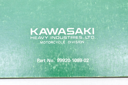 OEM Kawasaki 99920-1089-02 Owner's & Service Manual KX125A6