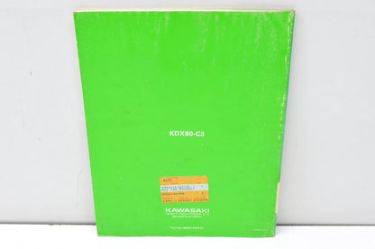 OEM Kawasaki 99920-1327-01 Owner's & Service Manual KDX80C3