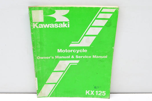 OEM Kawasaki 99920-1367-01 Owner's & Service Manual KX125E2