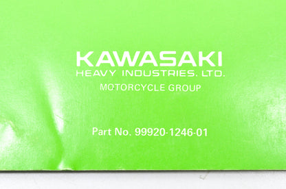 OEM Kawasaki 99920-1246-01 Owner's & Service Manual KX500A2