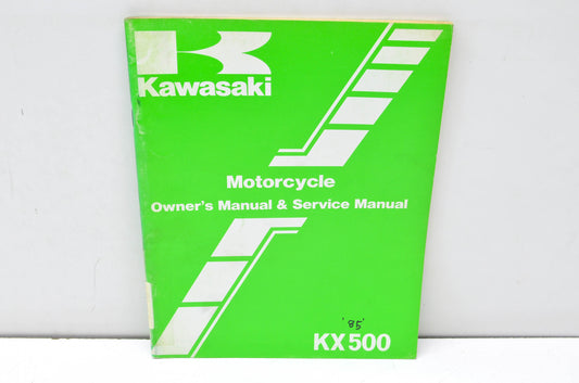 OEM Kawasaki 99920-1287-01 Owner's & Service Manual KX500B1