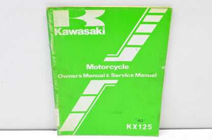 OEM Kawasaki 99920-1164-01 Owner's & Service Manual KX125B1