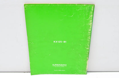 OEM Kawasaki 99920-1164-01 Owner's & Service Manual KX125B1
