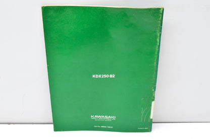 OEM Kawasaki 99920-1165-01 Owner's & Service Manual KDX250B2