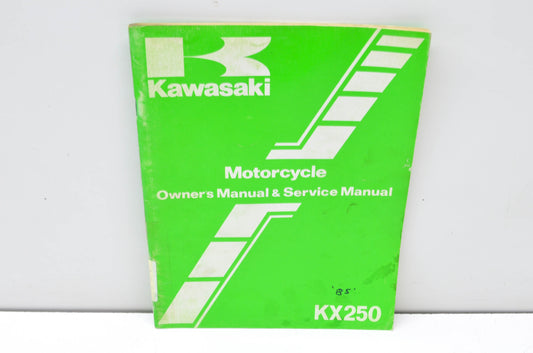 OEM Kawasaki 99920-1288-01 Owner's & Service Manual KX250D2