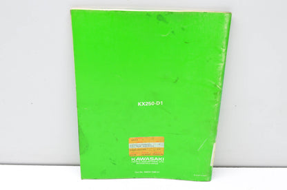 OEM Kawasaki 99920-1288-01 Owner's & Service Manual KX250D2