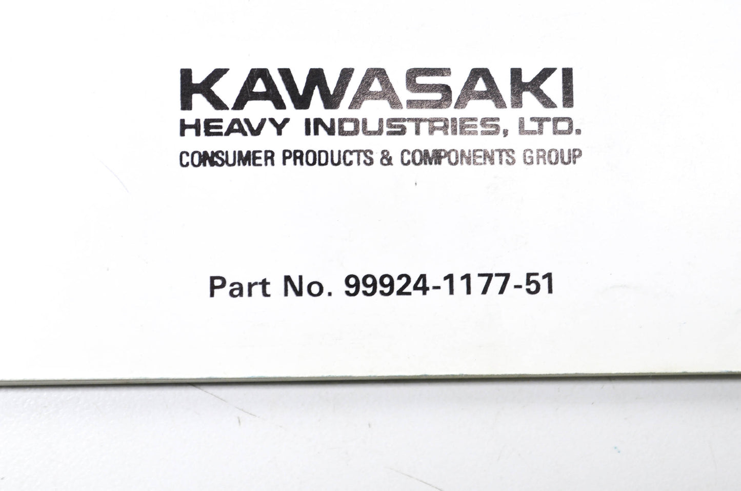 OEM Kawasaki 99924-1177-51 Service Manual Supplement JH750ABEF