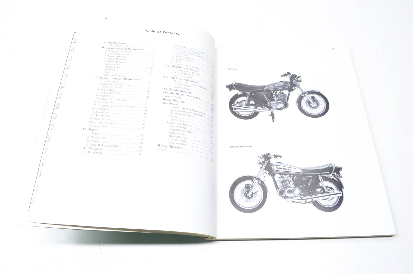 OEM Kawasaki 99997-711-08 Service Manual H SERIES