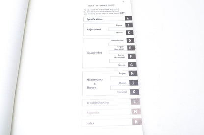 OEM Kawasaki 99931-501-01 Service Manual KE250B