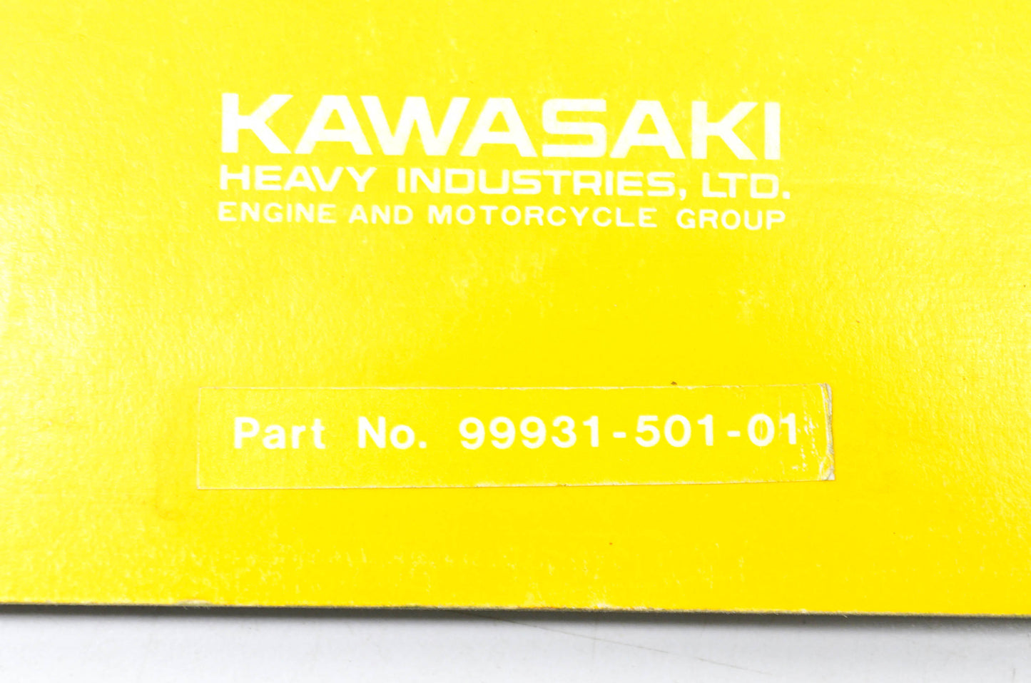 OEM Kawasaki 99931-501-01 Service Manual KE250B