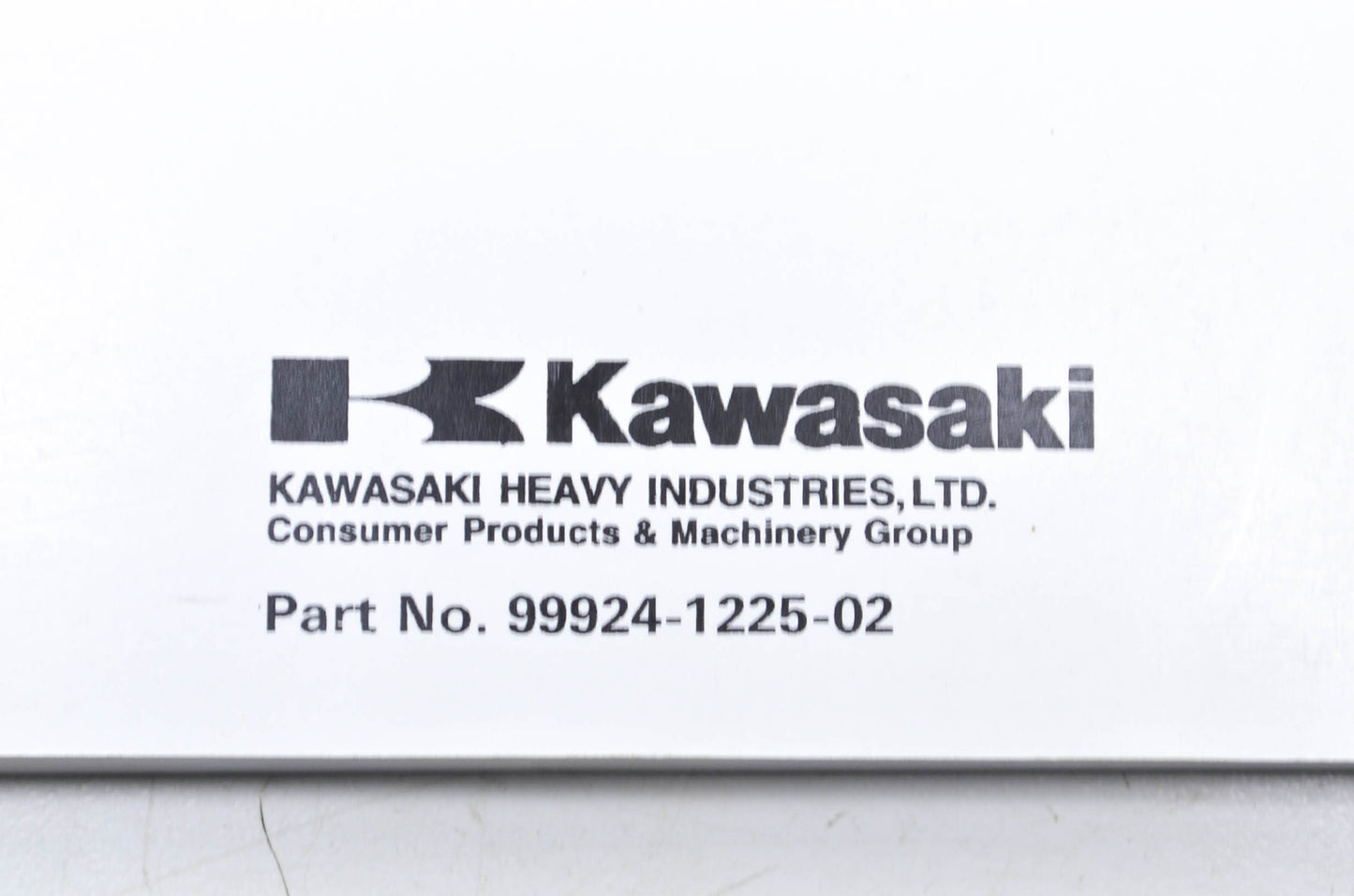 OEM Kawasaki 99924-1225-02 Service Manual ZX900C NOS