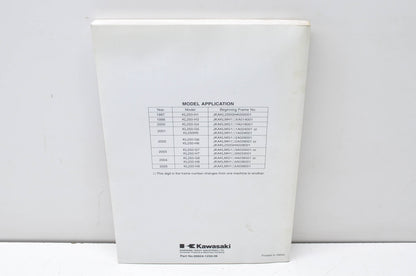 OEM Kawasaki 99924-1250-06 Service Manual KL250G NOS