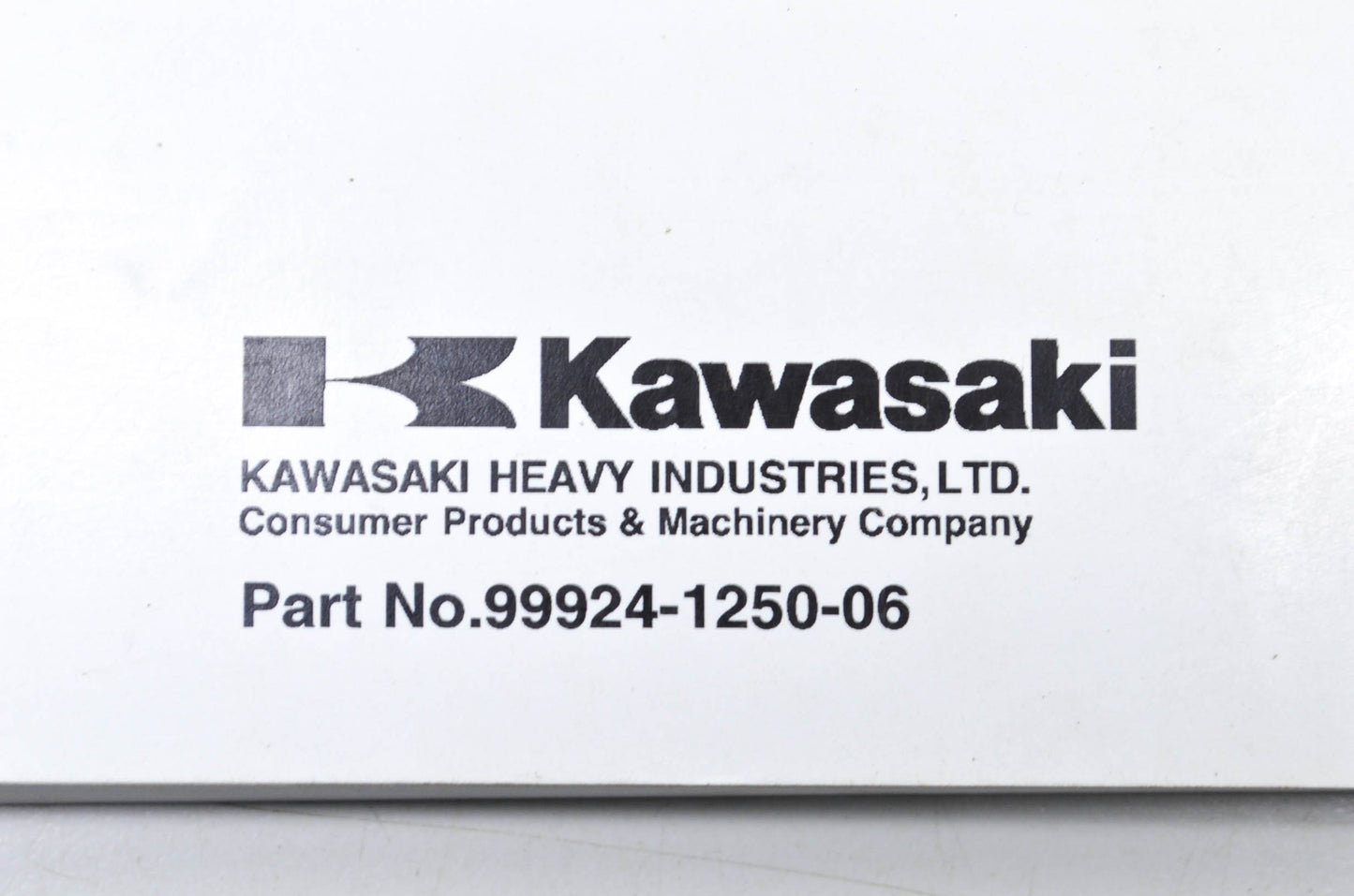 OEM Kawasaki 99924-1250-06 Service Manual KL250G NOS