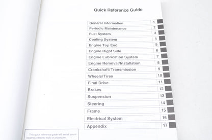 OEM Kawasaki 99924-1354-01 Service Manual KX250T