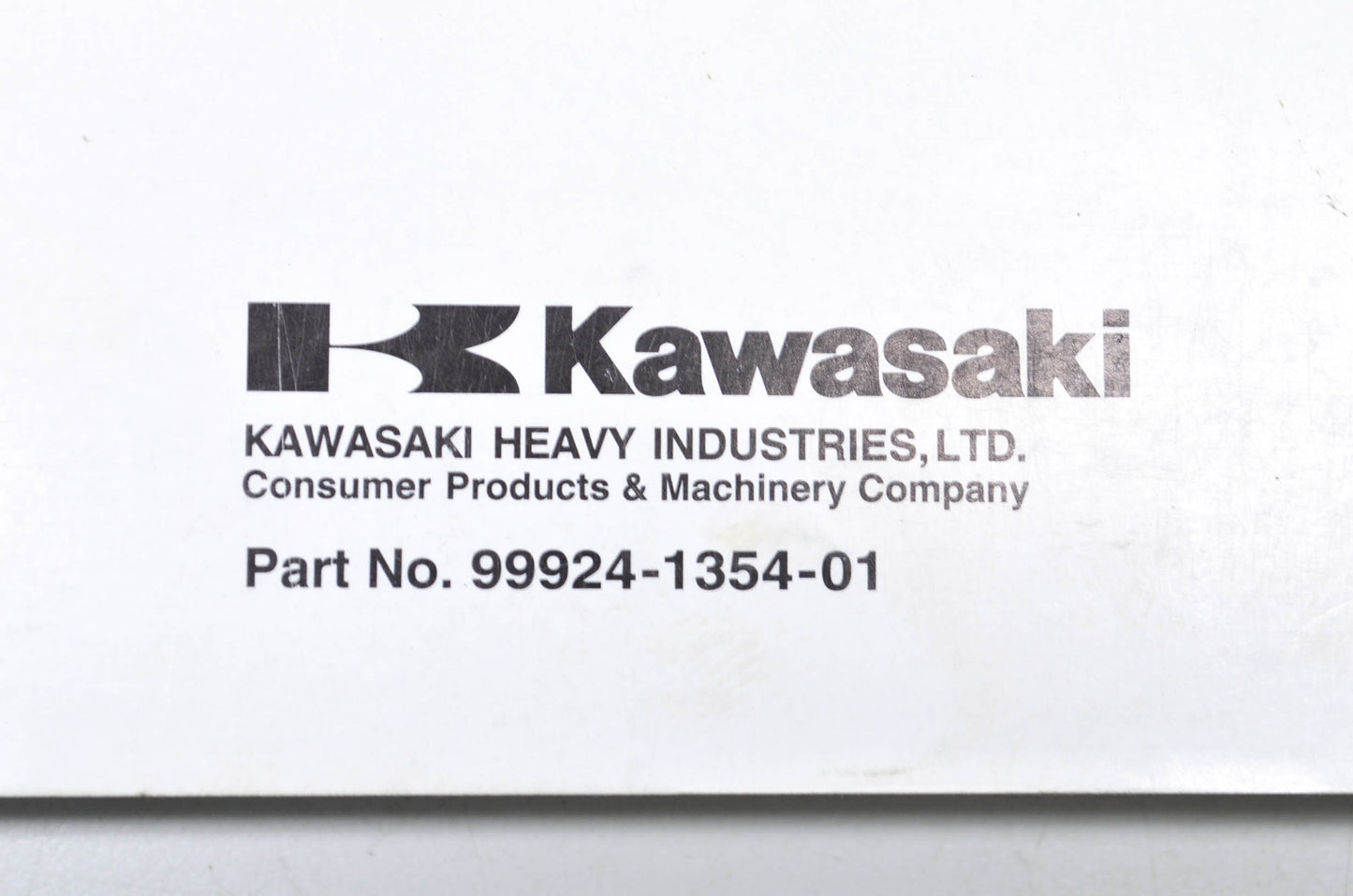 OEM Kawasaki 99924-1354-01 Service Manual KX250T