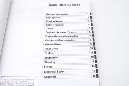 OEM Kawasaki 99924-1241-02 Service Manual VN1500G