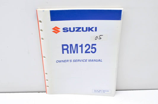 OEM Suzuki 99011-36F54-03A Owner's & Service Manual RM125K5 20