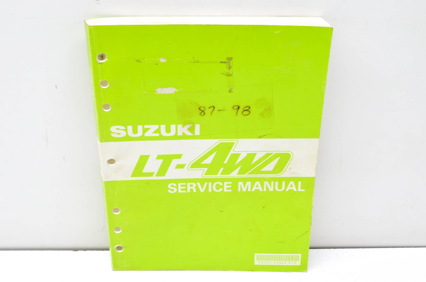 OEM Suzuki 99500-42059-01E Service Manual LT-4WD 1987-98