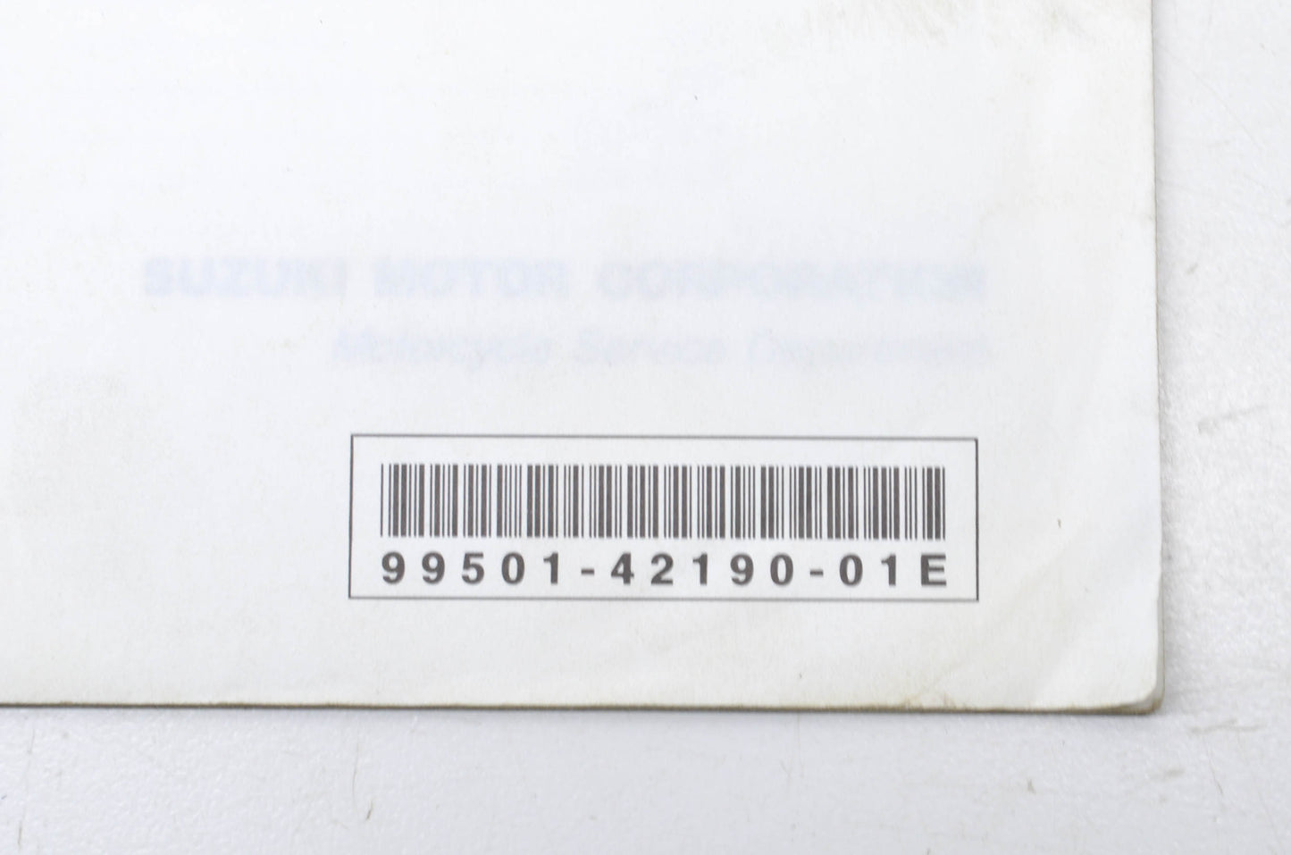 OEM Suzuki 99501-42190-01E LTF300/300F Supplementary Service Manual