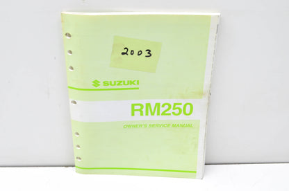 OEM Suzuki 99011-37F52-03A Owner's & Service Manual RM250K3 20