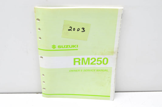 OEM Suzuki 99011-37F52-03A Owner's & Service Manual RM250K3 20