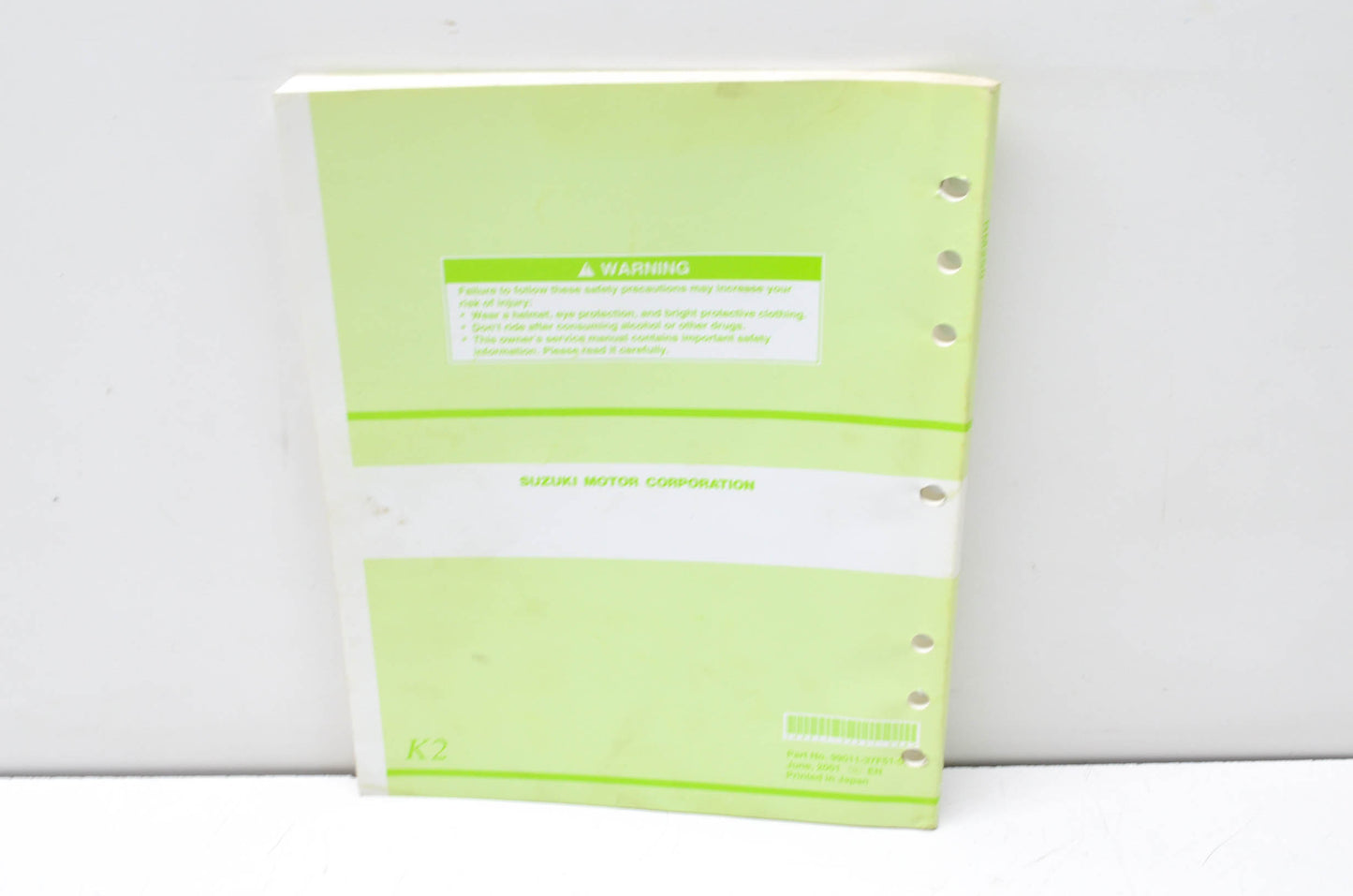 OEM Suzuki 99011-37F51-03A Owner's & Service Manual RM250K2 20
