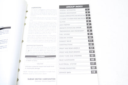 OEM Suzuki 99011-37F51-03A Owner's & Service Manual RM250K2 20