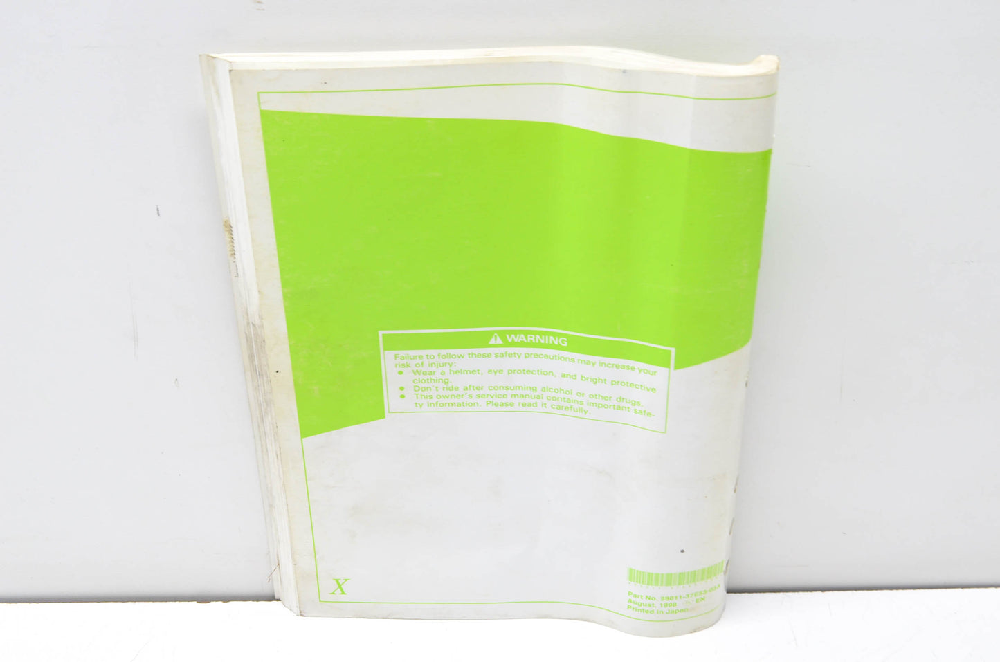 OEM Suzuki 99011-37E53-03A Owner's Manual RM250X 1999