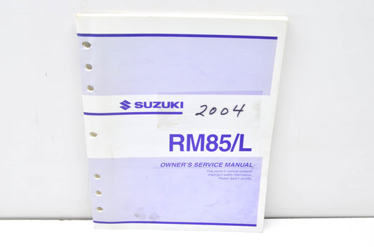 OEM Suzuki 99011-02B79-03A Owner's & Service Manual RM85/LK4 2