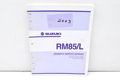 OEM Suzuki 99011-02B78-03A Owner's & Service Manual RM85/LK3 2