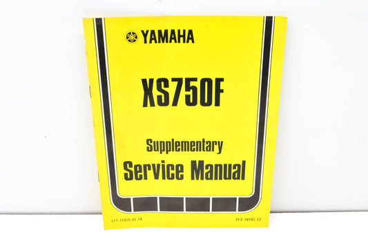 OEM Yamaha LIT11616-01-014 XS750F Supplementary Service Manual